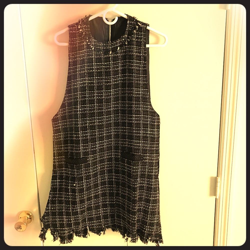 Black mini dress
